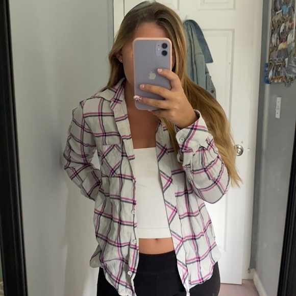 Uniqlo Pink Flannel - Picture 1 of 3